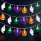 Halloween 20FT Battery Operated String Lights – 40 LED 3D Pumpkin, Bat, Ghost & Spider, Waterproof Twinkle Lights for Indoor & Outdoor Party Decor